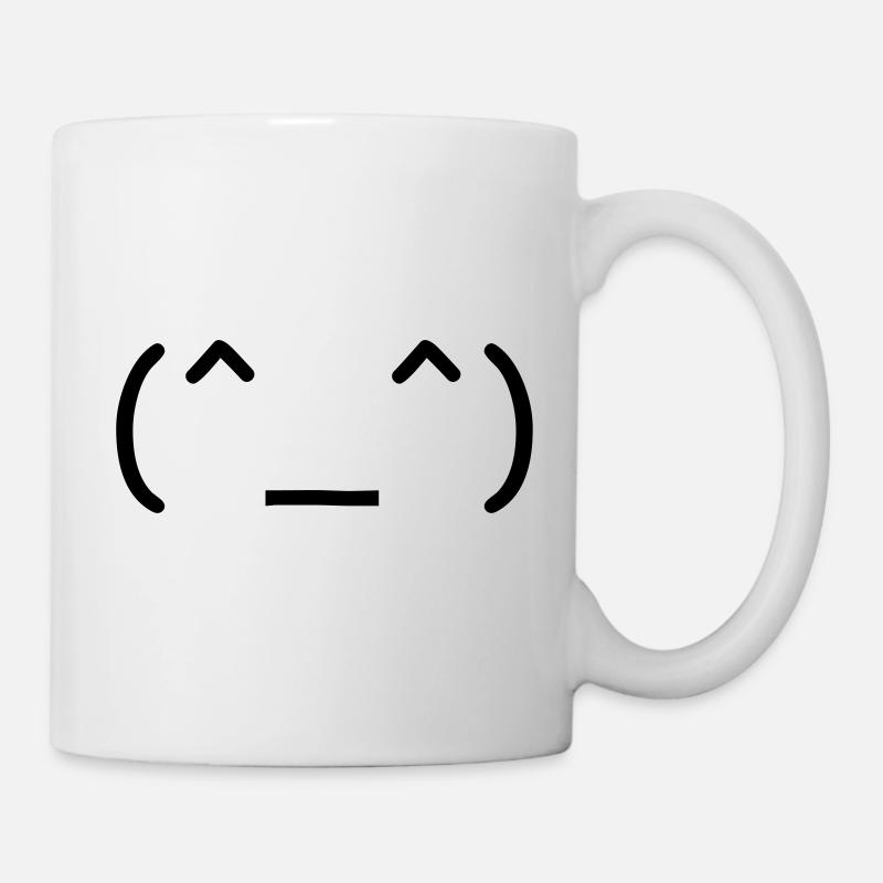 Emoticon Laugh Happy Internet Face - Mug - white