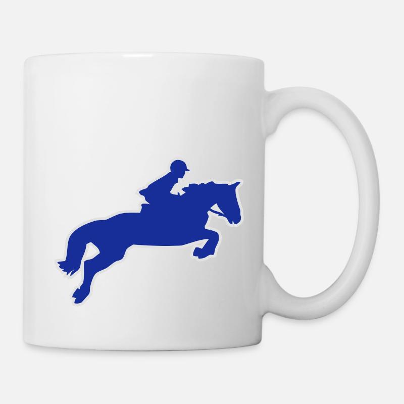 Un cheval de saut - Mug blanc - blanc
