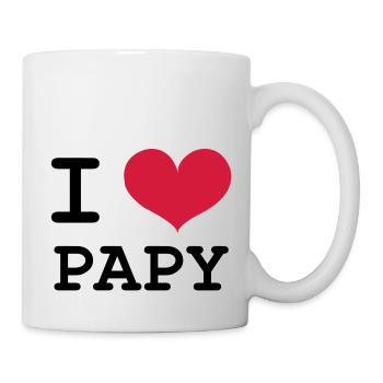 I Love Papy ! - Mug blanc - blanc - Droite