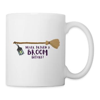 Besen Noch nie Besen gefahren? - Tasse - Weiß - Rechts