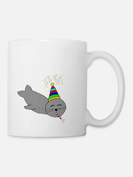 B-day Robbe - Tasse - Weiß