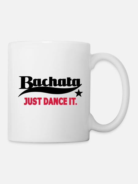 Bachata Just Dance It - Chemise de danse Bachata - Mug blanc - blanc