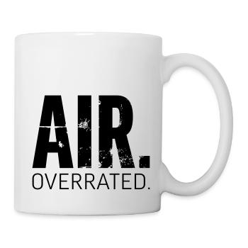 Freediving Apnoetauchen Air Overrated - Tasse - Weiß - Rechts