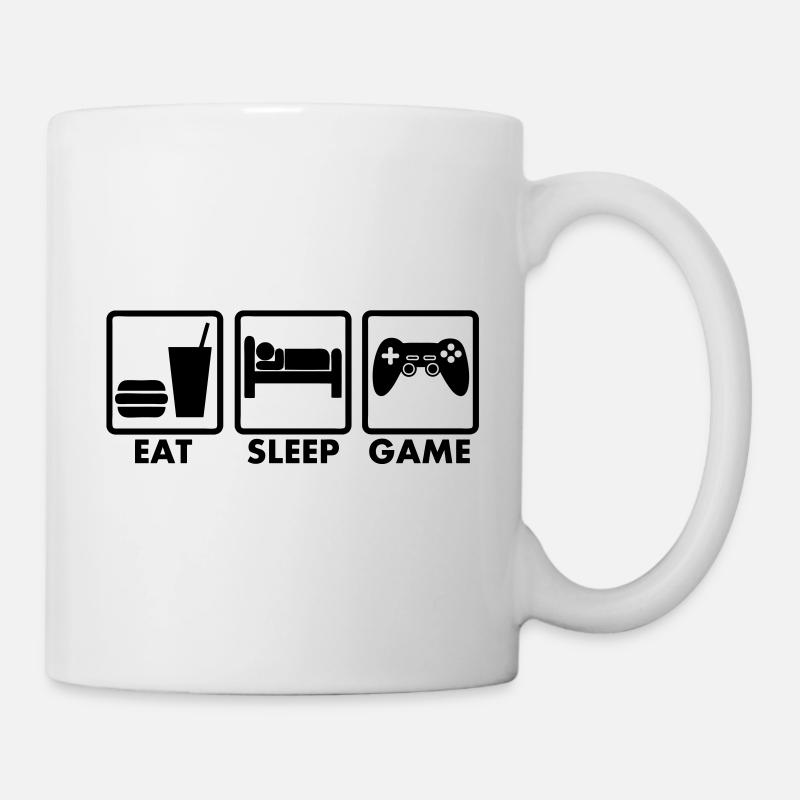 Eat sleep game - Mug - white