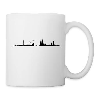 Cologne Skyline Panorama - Mug - white - Right
