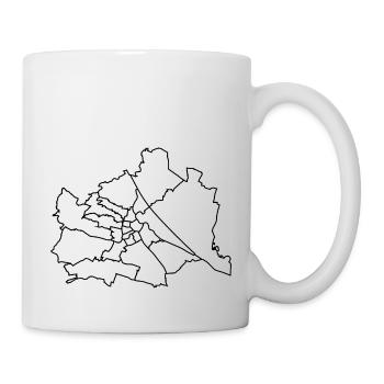 Vienna Map - Mug - white - Right