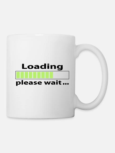 loading please wait - Mug blanc - blanc