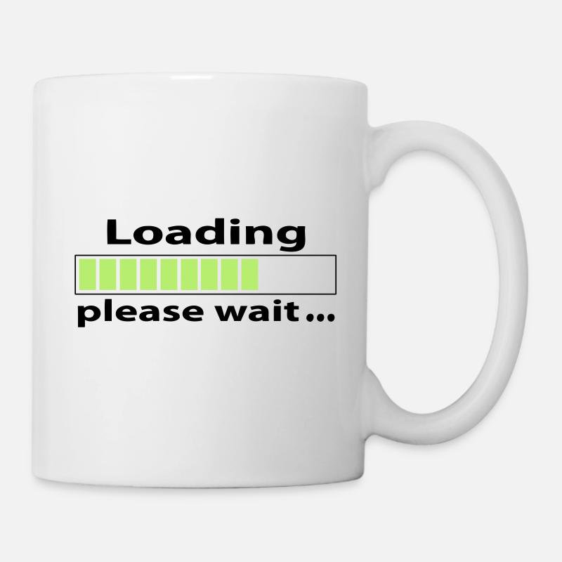 loading please wait - Mug blanc - blanc