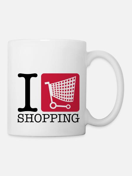 shopping_i_love_u2 - Tasse - Weiß