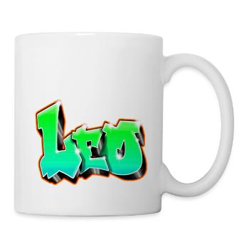 Leo Graffiti Green - Mug - white - Right