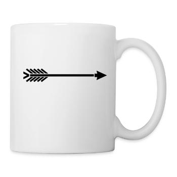 pfeil__ad1 - Tasse - Weiß - Rechts