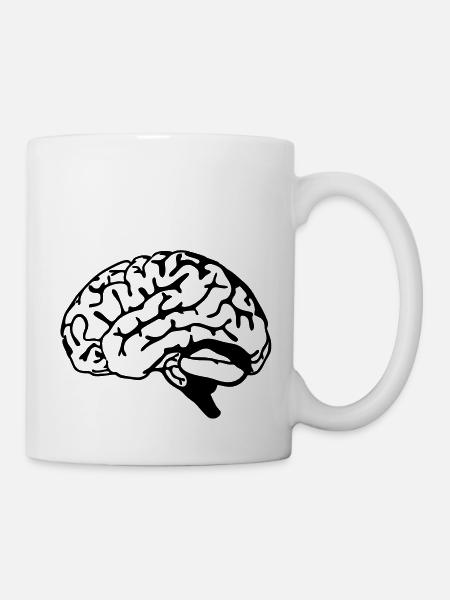 brain - Tasse - Weiß