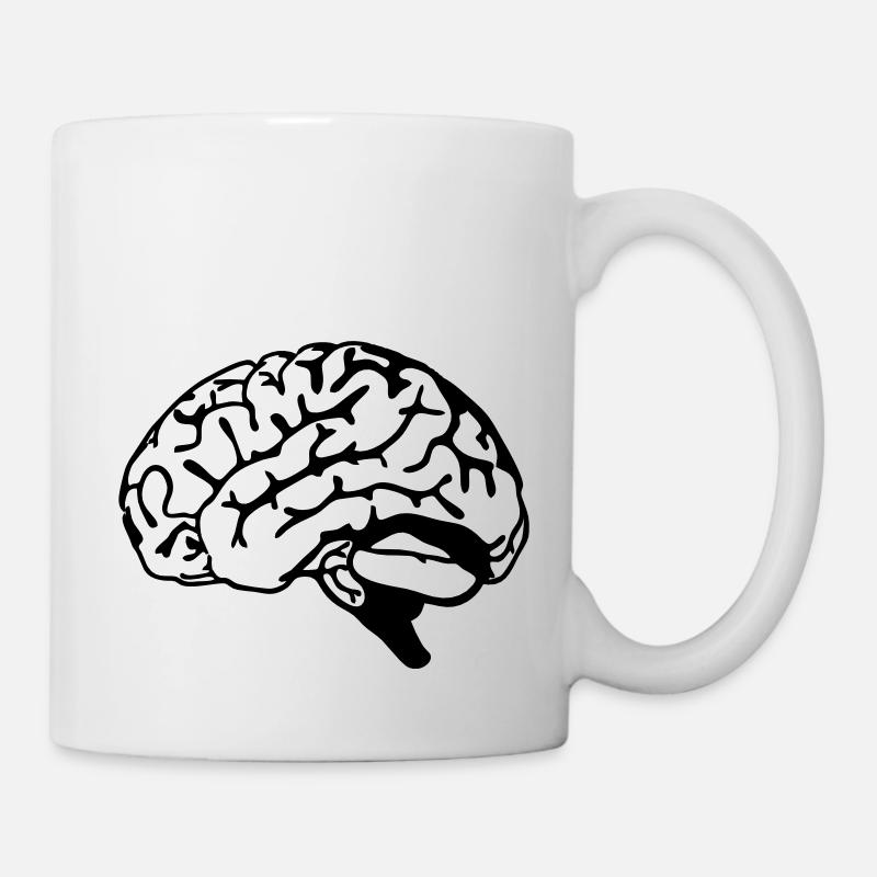 brain - Tasse - Weiß