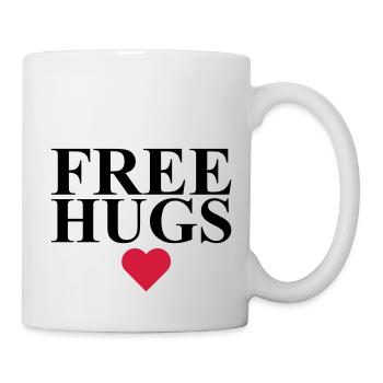 Free Hugs - Mug blanc - blanc - Droite