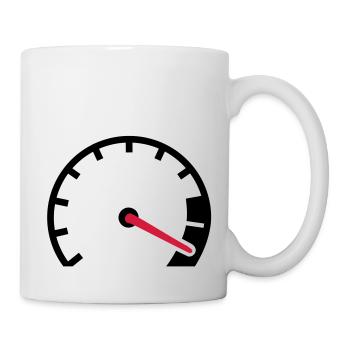 Tacho - Tasse - Weiß - Rechts