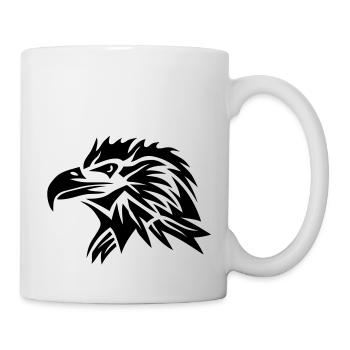 aigle tribal eagle tatoo tatouage 11022 - Mug blanc - blanc - Droite