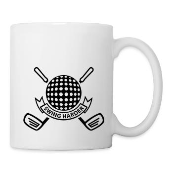 swing_harder_f1 - Mug blanc - blanc - Droite