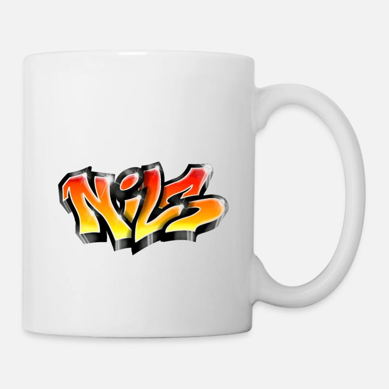 Graffiti NILS Print on everything - Mug - white