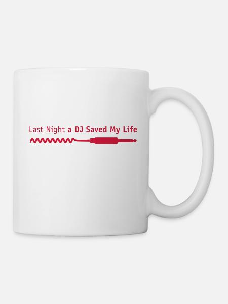 last_night_dj - Mug blanc - blanc