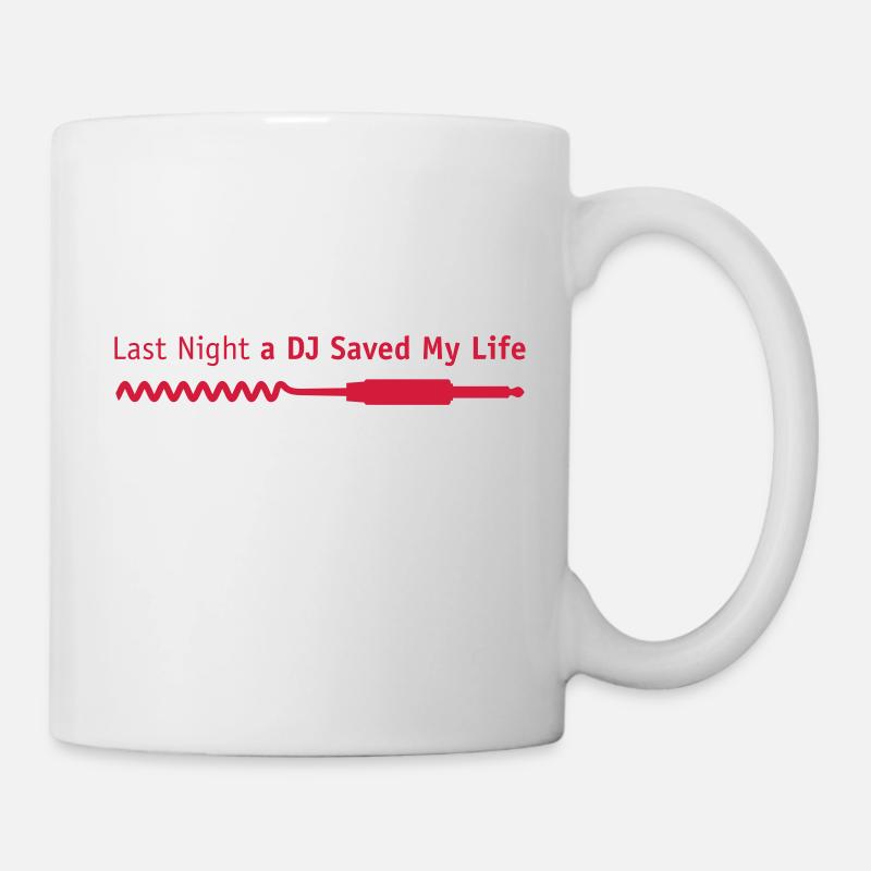 last_night_dj - Tasse - Weiß