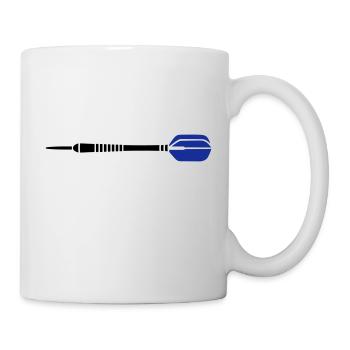 Dartpfeil - Tasse - Weiß - Rechts