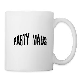 Partymaus - Tasse - Weiß - Rechts