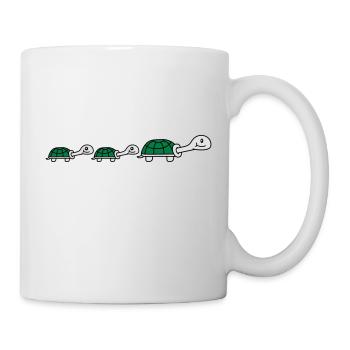 Cute Turtle Family - Mug - white - Right