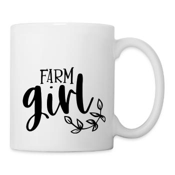 Farm girl - Mug - white - Right