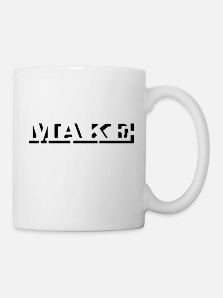 make (1c) - Tasse - Weiß