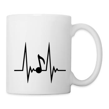 Music Note Pulse - Tasse - Weiß - Rechts