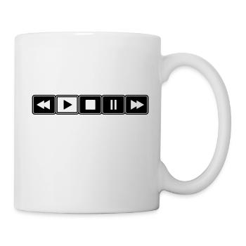 Music Player - Tasse - Weiß - Rechts
