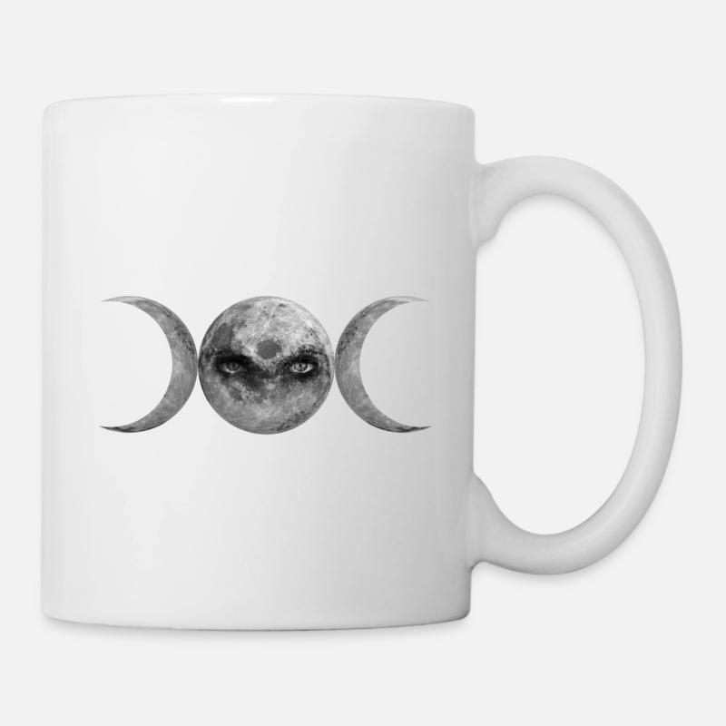 Trinitarian Goddess Wicca Symbol - Mug - white