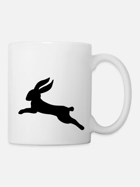 Hase - Tasse - Weiß