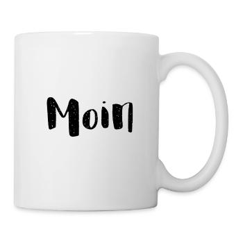 Moin - Begrüßung - Tasse - Weiß - Rechts