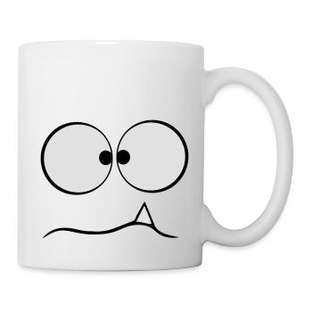 Komisches Monster - Tasse - Weiß - Rechts