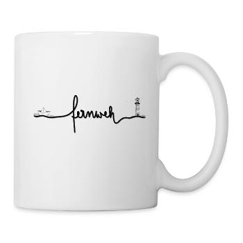 Wanderlust Home Lake Ship idée de cadeau - Mug blanc - blanc - Droite