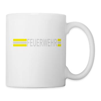 Fire Department logo stripes asymmetrically - Mug - white - Right