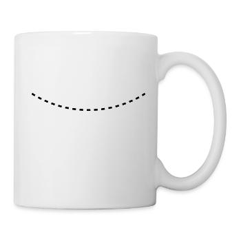 Dashed Curved Line - Mug - white - Right