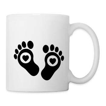 baby_fuesse_herzen__f1 - Mug blanc - blanc - Droite