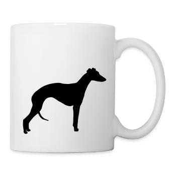Whippet - Tasse - Weiß - Rechts