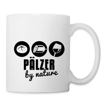 Pälzer by nature - Pfalz - Weck - Worscht - Woi 1C - Tasse - Weiß - Rechts