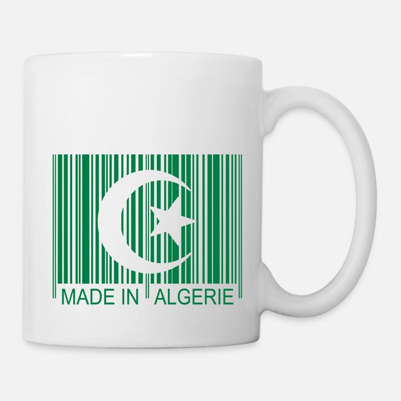 Code barre Made in ALGERIE 1c - Mug blanc - blanc