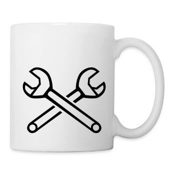 schraubenzieher_f1 - Tasse - Weiß - Rechts