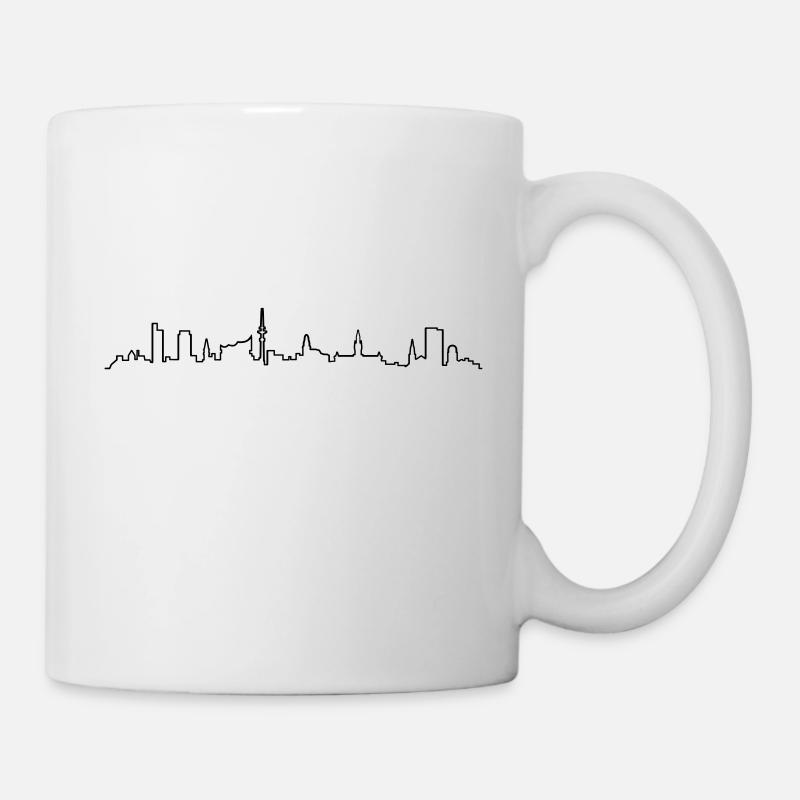 Skyline Hamburg - Tasse - Weiß