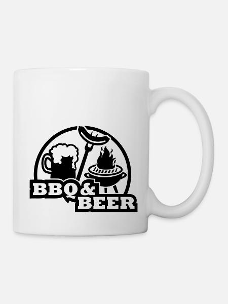 BBQ Beer - Tasse - Weiß