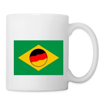 Deutschland Brasilien - Tasse - Weiß - Rechts