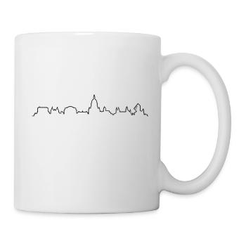 Skyline Mainz - Tasse - Weiß - Rechts