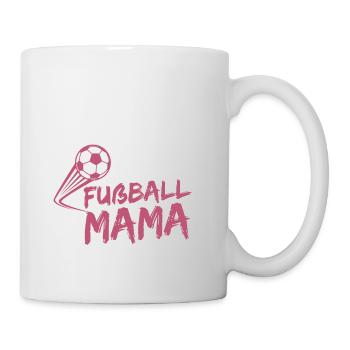 Fußball Mama Fan Geschenk - Tasse - Weiß - Rechts