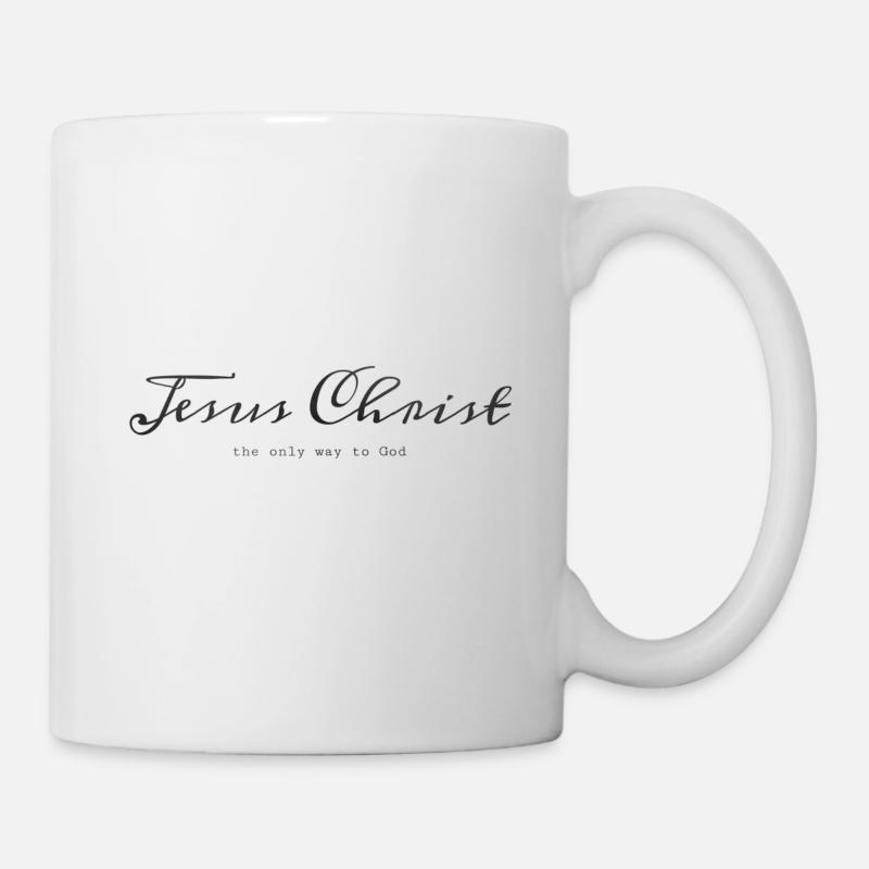 JÉSUS CHRIST THE ONLY WAY TO GOD - Mug blanc - blanc