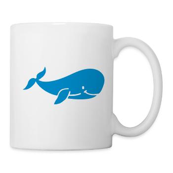 Wal - Tasse - Weiß - Rechts